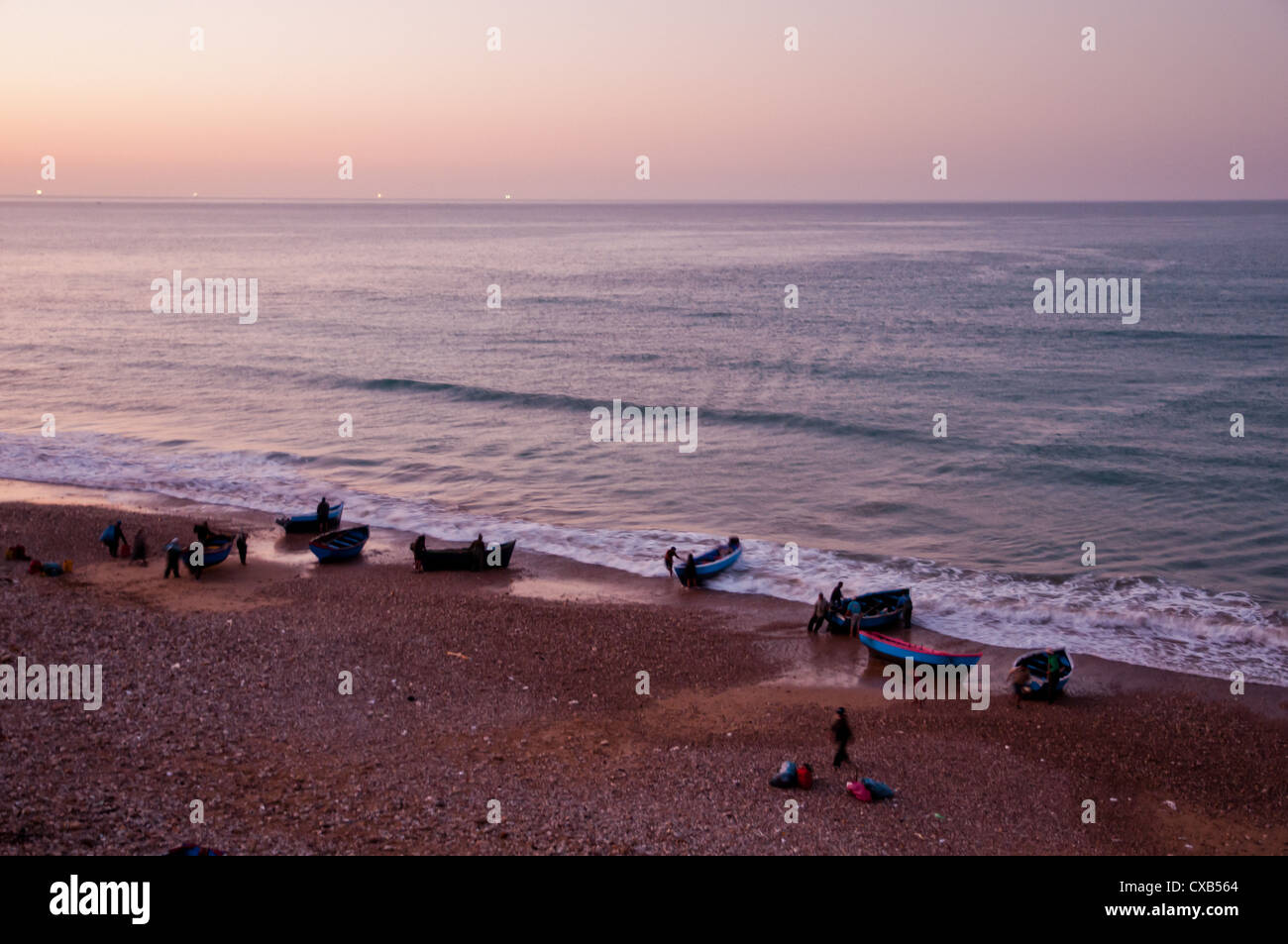 La bellissima costa marocchina di Agadir Foto Stock