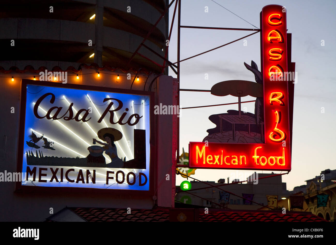 Casa ristorante Rio lungo il fiume a piedi a San Antonio, Texas, Stati Uniti d'America. Foto Stock