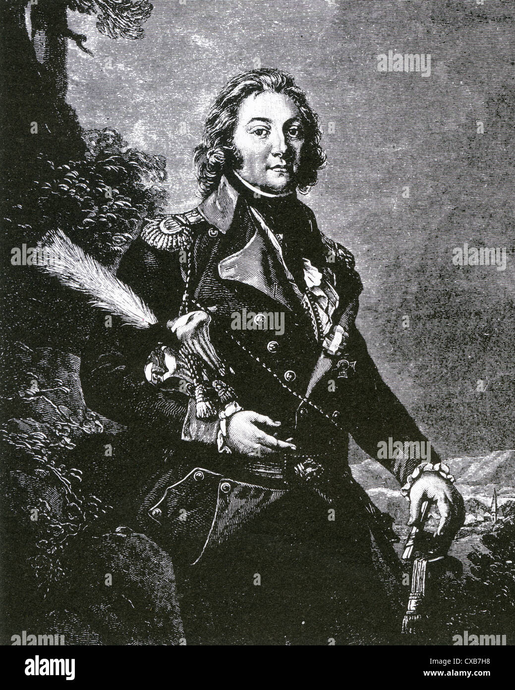 KARL PHILIP, Prince Schwarzenberg (1771-1820) austriaca comandante militare Foto Stock