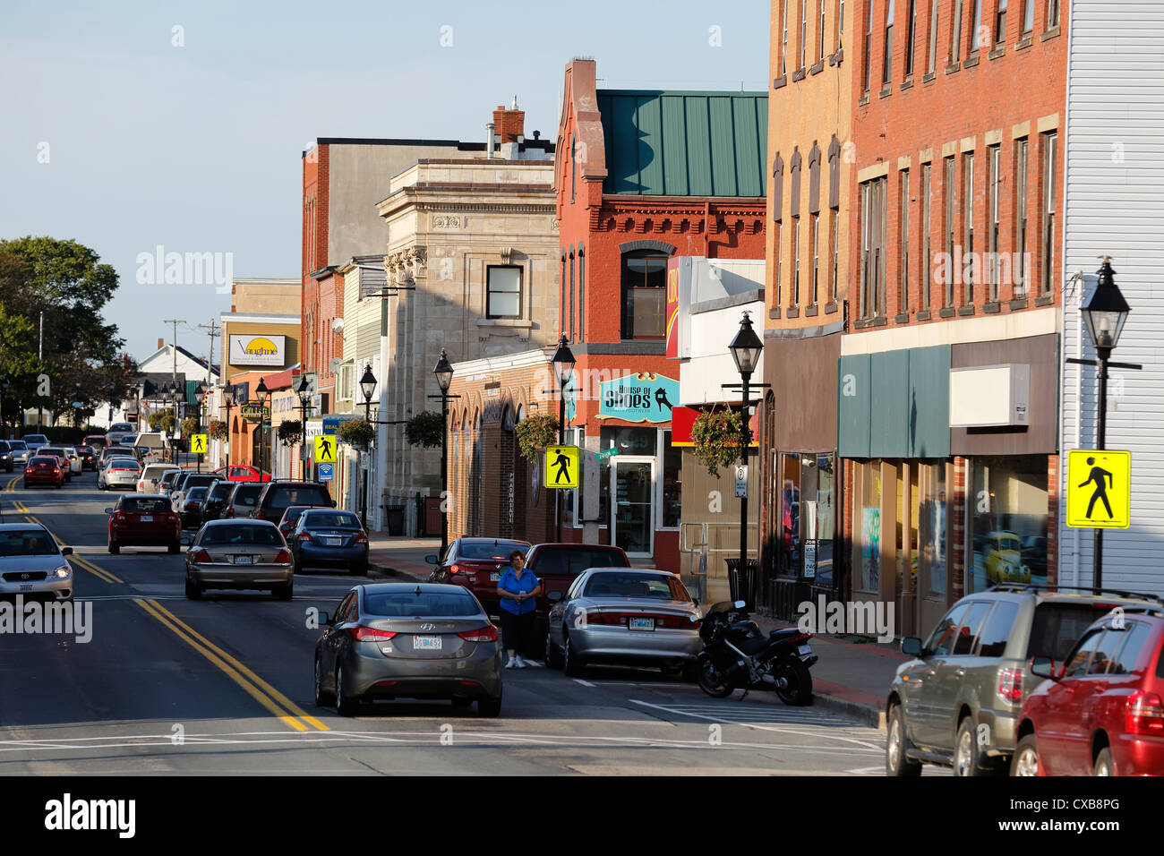Main Street, Yarmouth, Nova Scotia, Canada Foto Stock