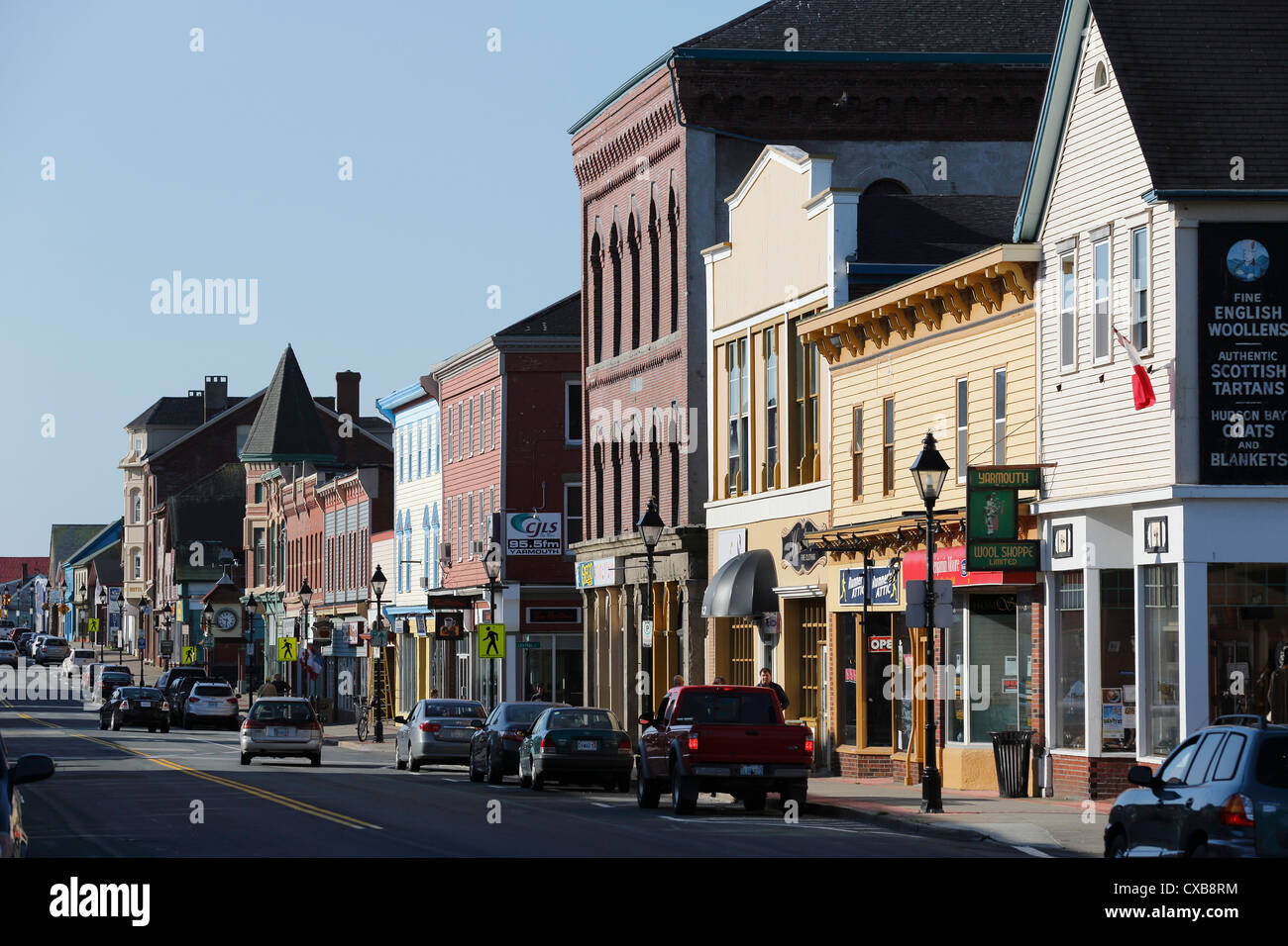Main Street, Yarmouth, Nova Scotia, Canada Foto Stock