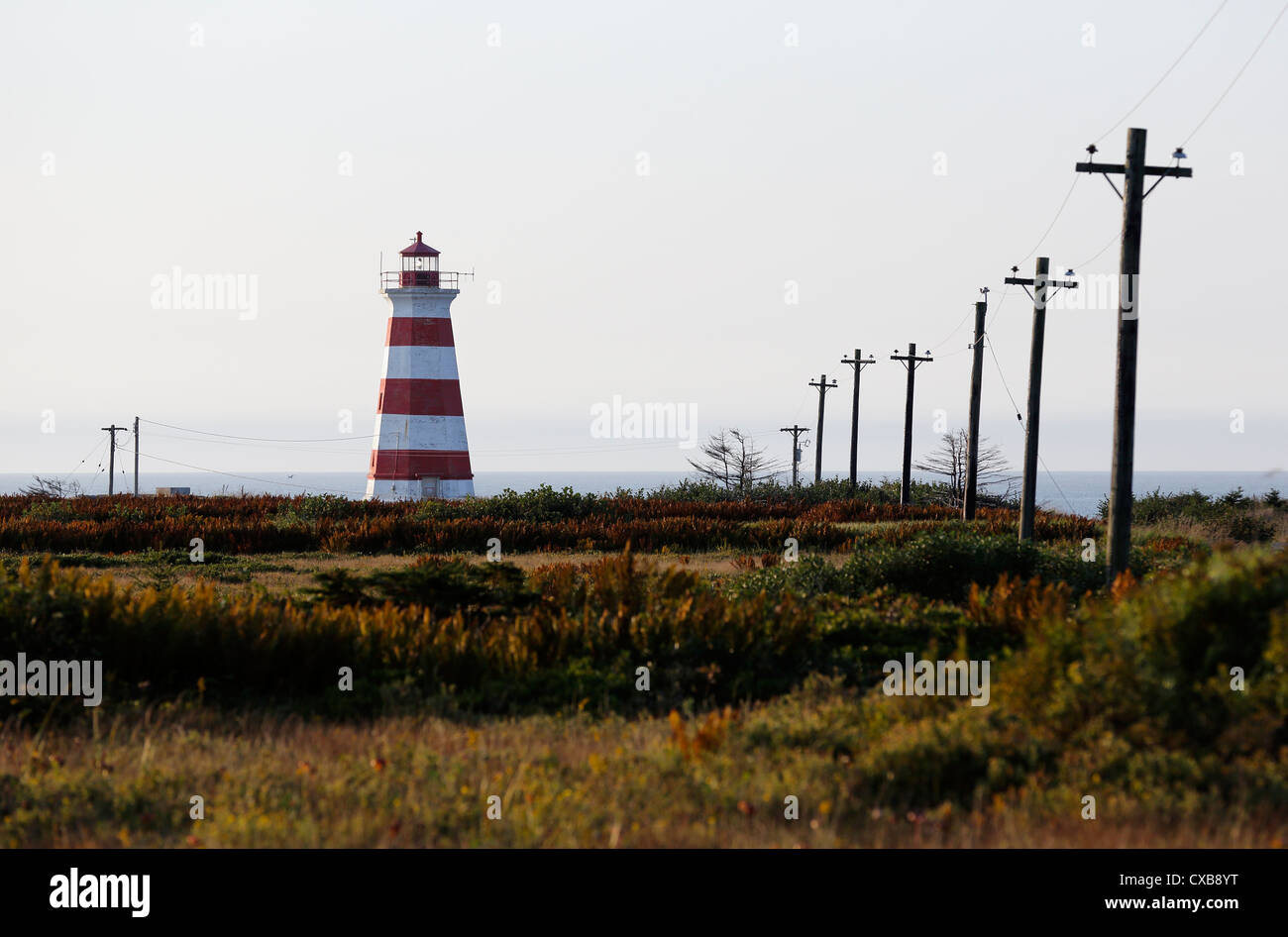 Luce occidentale, Gateway per la Baia di Fundy, Brier Island, Nova Scotia Foto Stock