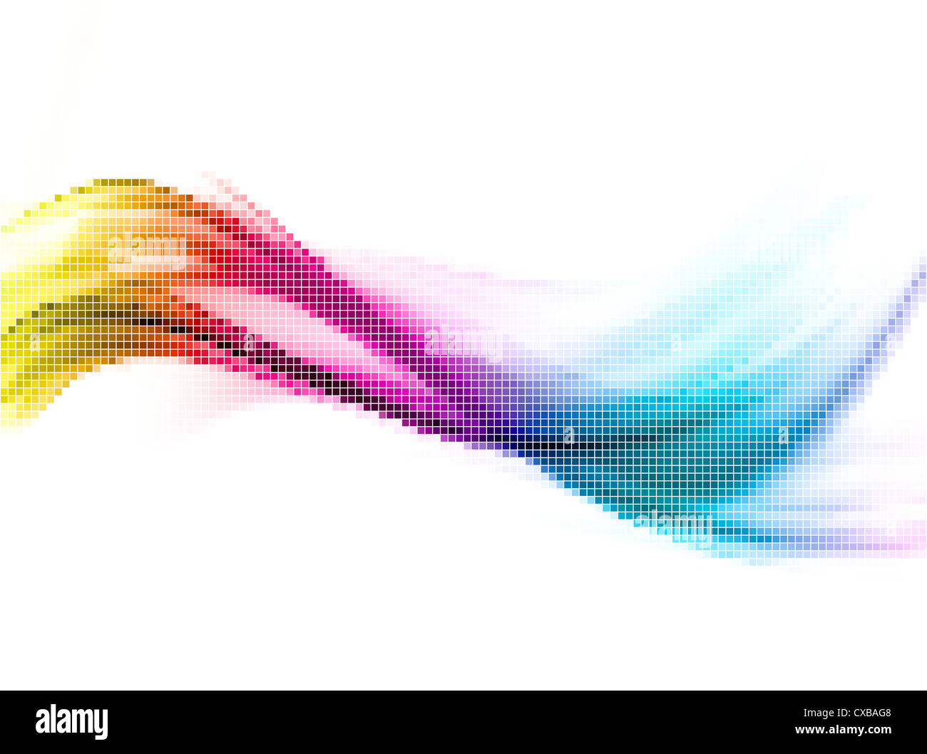 Mosaico astratto sfondo con colori dell'arcobaleno Foto Stock