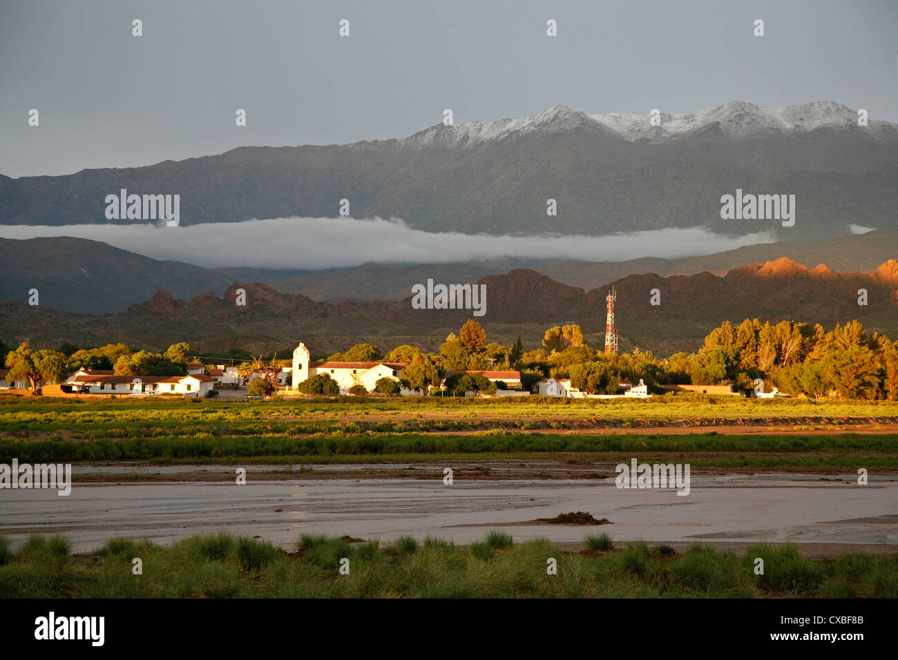 Vista su Molinos, Provincia di Salta, Argentina. Foto Stock