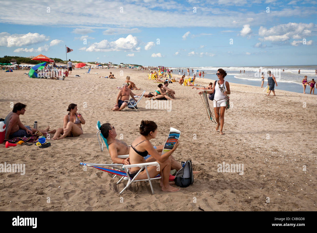 Spiaggia, Carilo, Argentina. Foto Stock