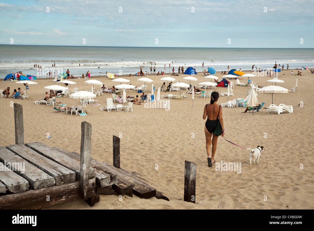 Spiaggia, Carilo, Argentina. Foto Stock