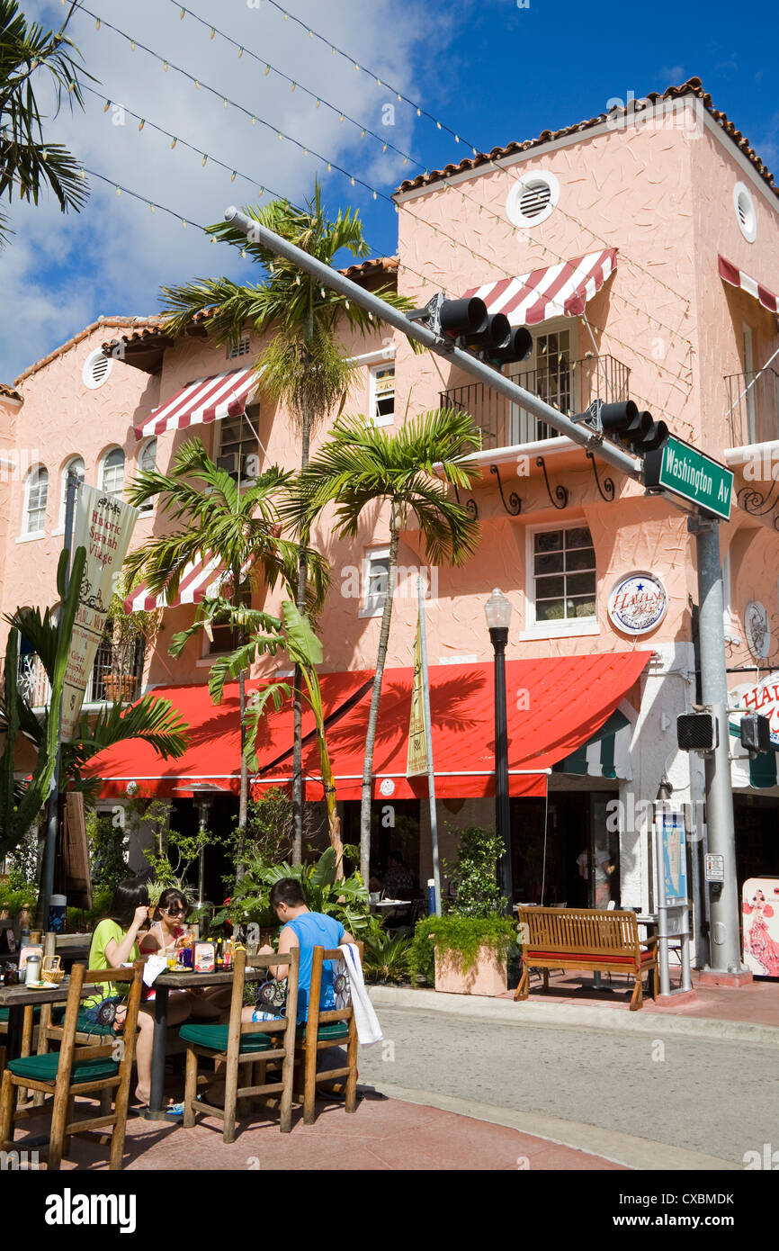 Villaggio Spagnolo, Miami Beach, Florida, Stati Uniti d'America, America del Nord Foto Stock