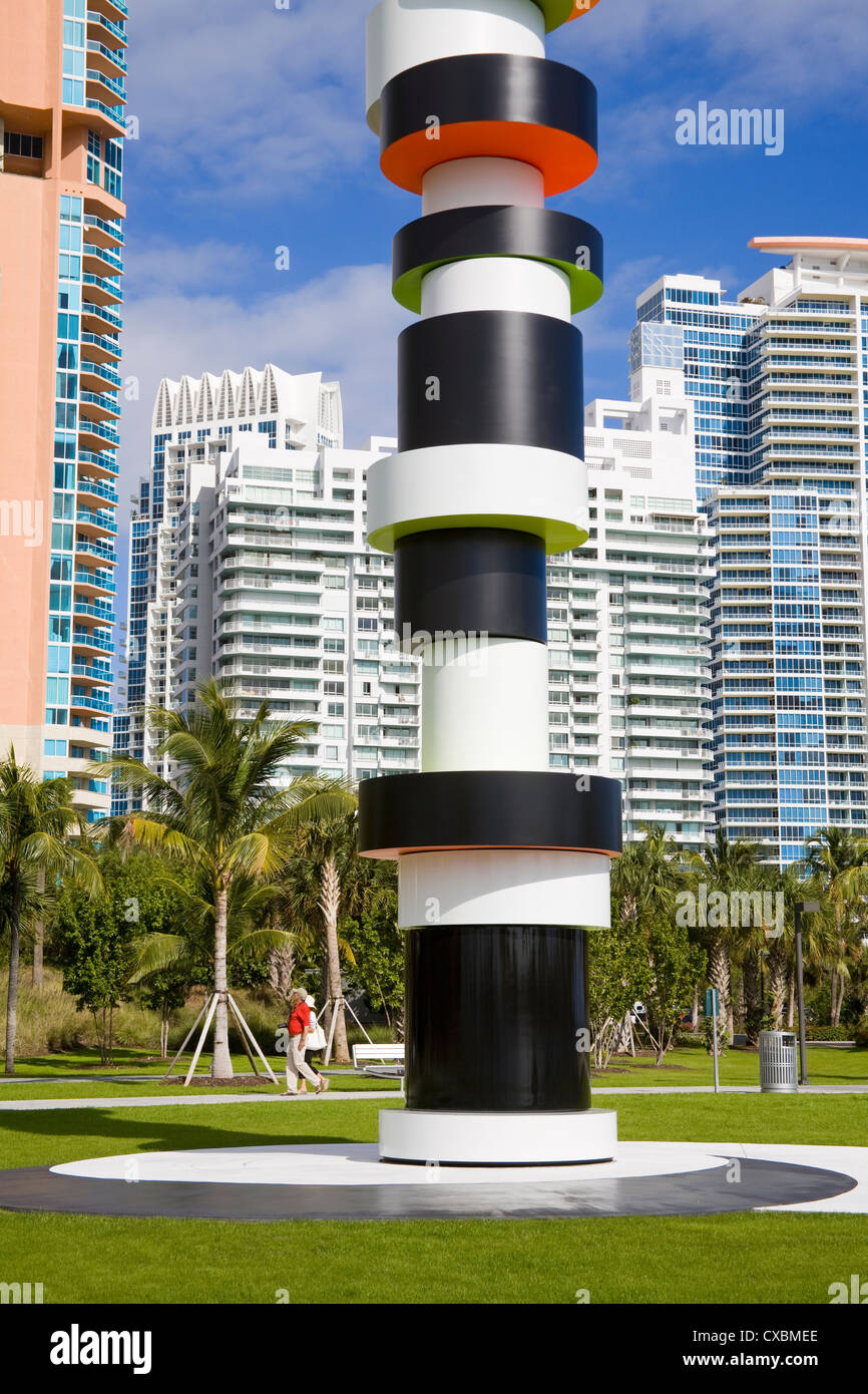 South Point Park, Miami Beach, Florida, Stati Uniti d'America, America del Nord Foto Stock