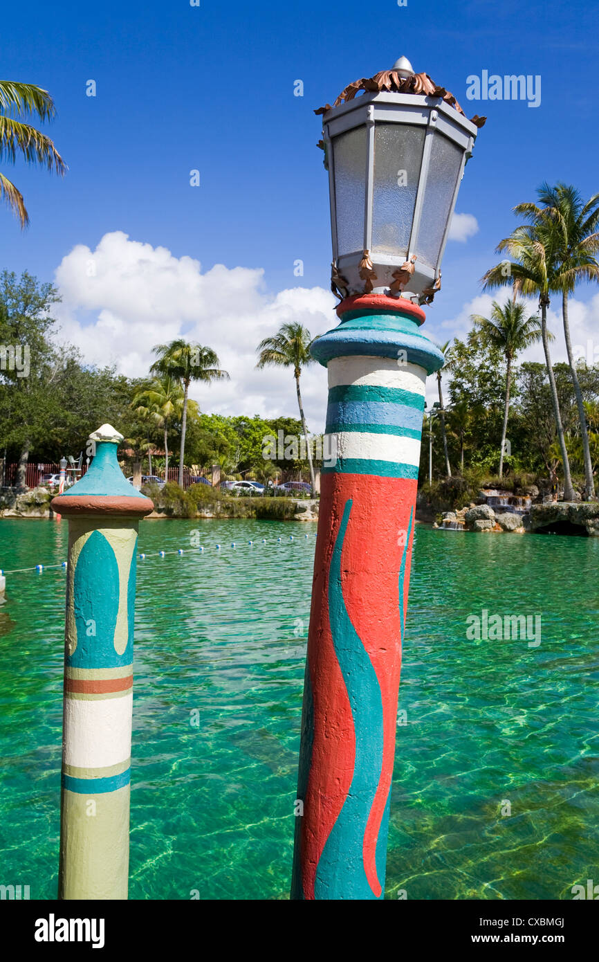 Venetian Pool, Coral Gables, Miami, Florida, Stati Uniti d'America, America del Nord Foto Stock