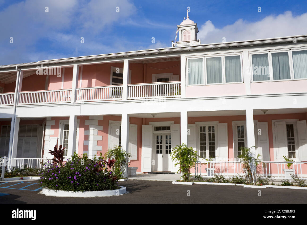 La sede del governo nella città di Nassau, New Providence Island, Bahamas, West Indies, America Centrale Foto Stock