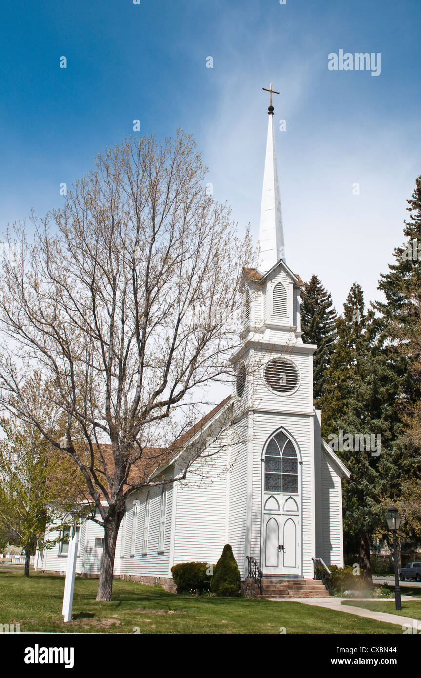 Storico San Pietro Chiesa Episcopale, Carson City, Nevada, Stati Uniti d'America, America del Nord Foto Stock