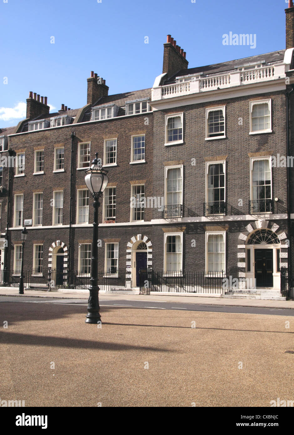 Case a schiera Bedford Square Bloomsbury a Londra Foto Stock