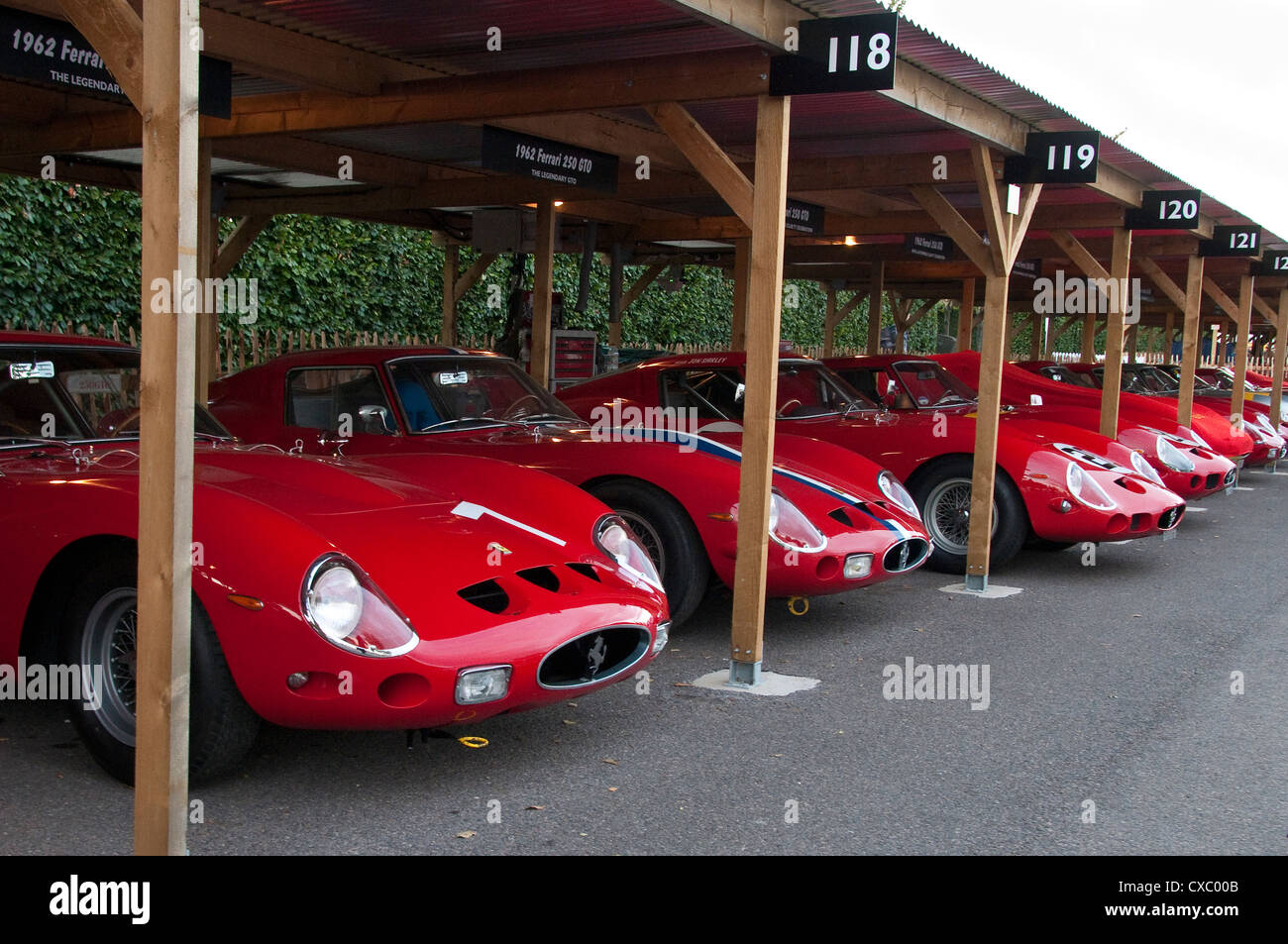 Riga della Ferrari 250 GTO degli anni sessanta vetture Super Foto Stock