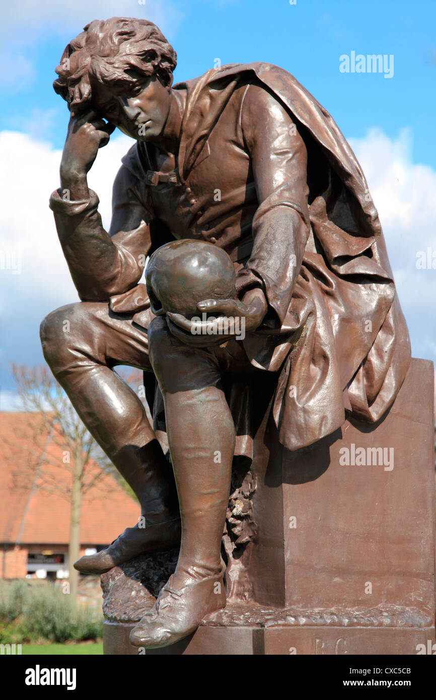 Frazione statua, Gower Memorial, Stratford-upon-Avon, Warwickshire,  Inghilterra, Regno Unito, Europa Foto stock - Alamy