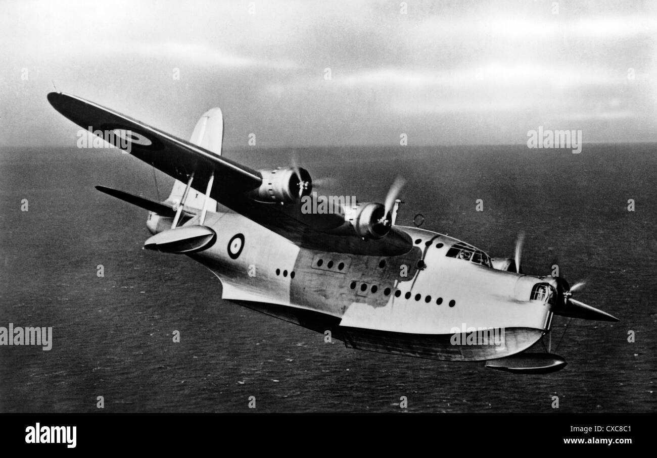 Breve Sunderland flying boat Foto Stock