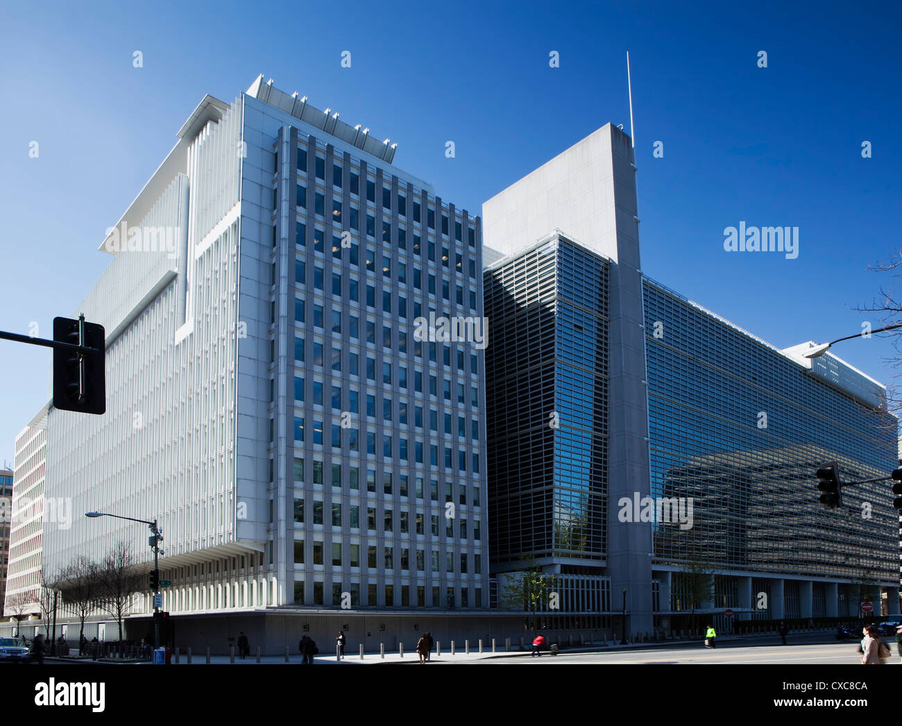 Il gruppo della Banca Mondiale edificio che ospita la Banca internazionale per la ricostruzione e lo sviluppo, Washington D.C. Foto Stock