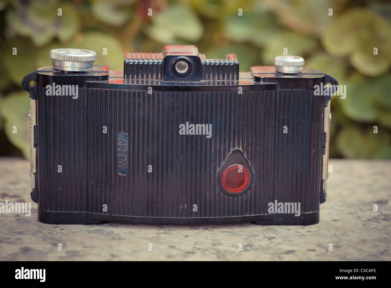 Il bellissimo design di un vecchio analogico fotocamera vintage Foto Stock