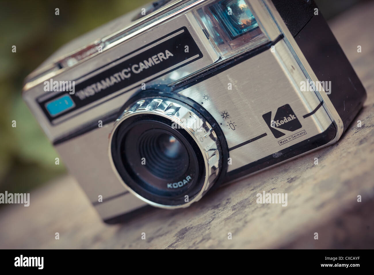 Il bellissimo design di un vecchio analogico fotocamera vintage Foto Stock