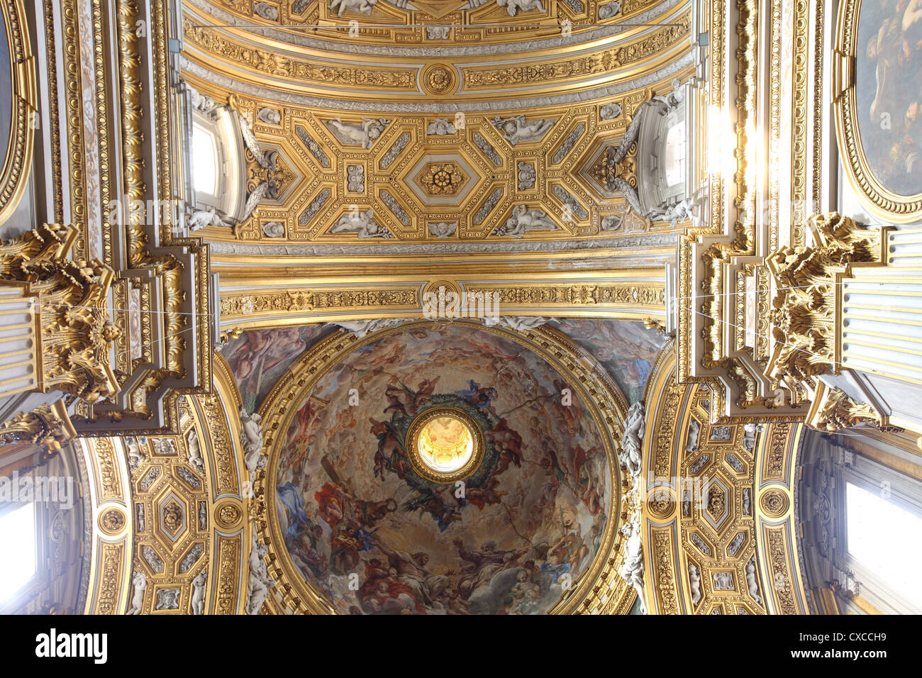 Italia, Roma, Piazza della Chiesa Nuova, Santa Maria in Vallicella, all'interno, interno Foto Stock