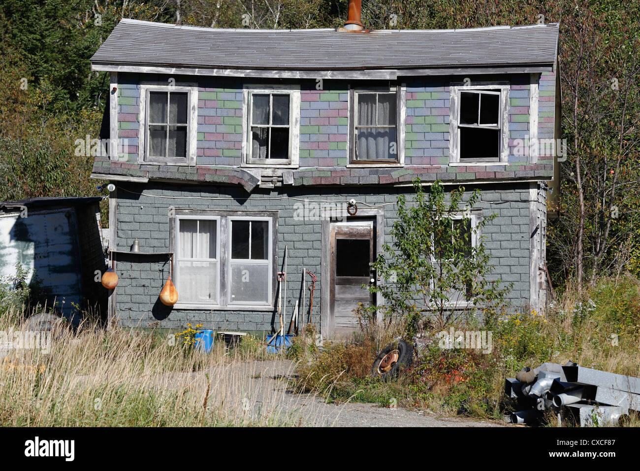 Casa in rovina, New Brunswick, Canada Foto Stock
