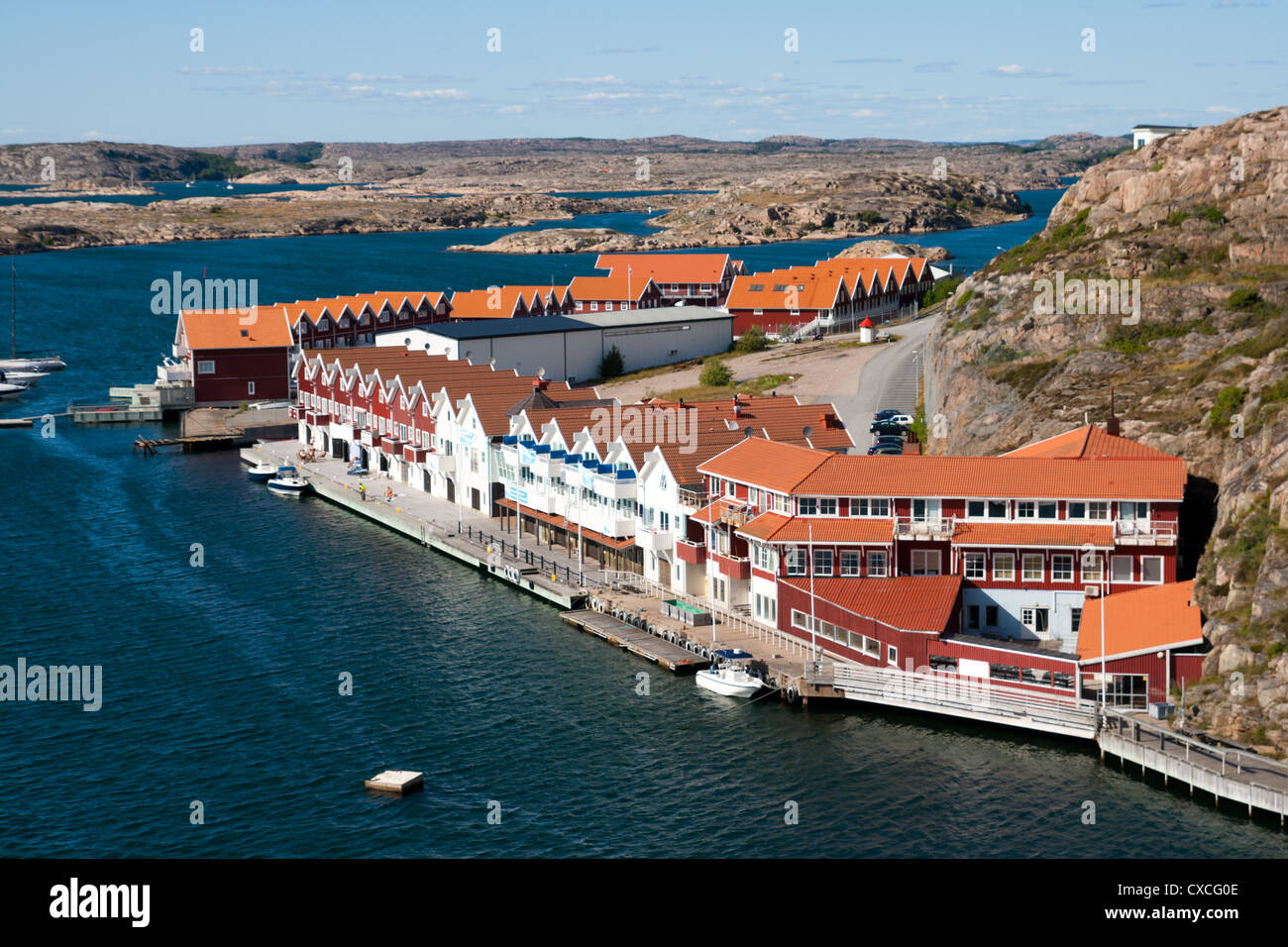 Città di kungshamm, Bohuslan, Svezia Foto Stock