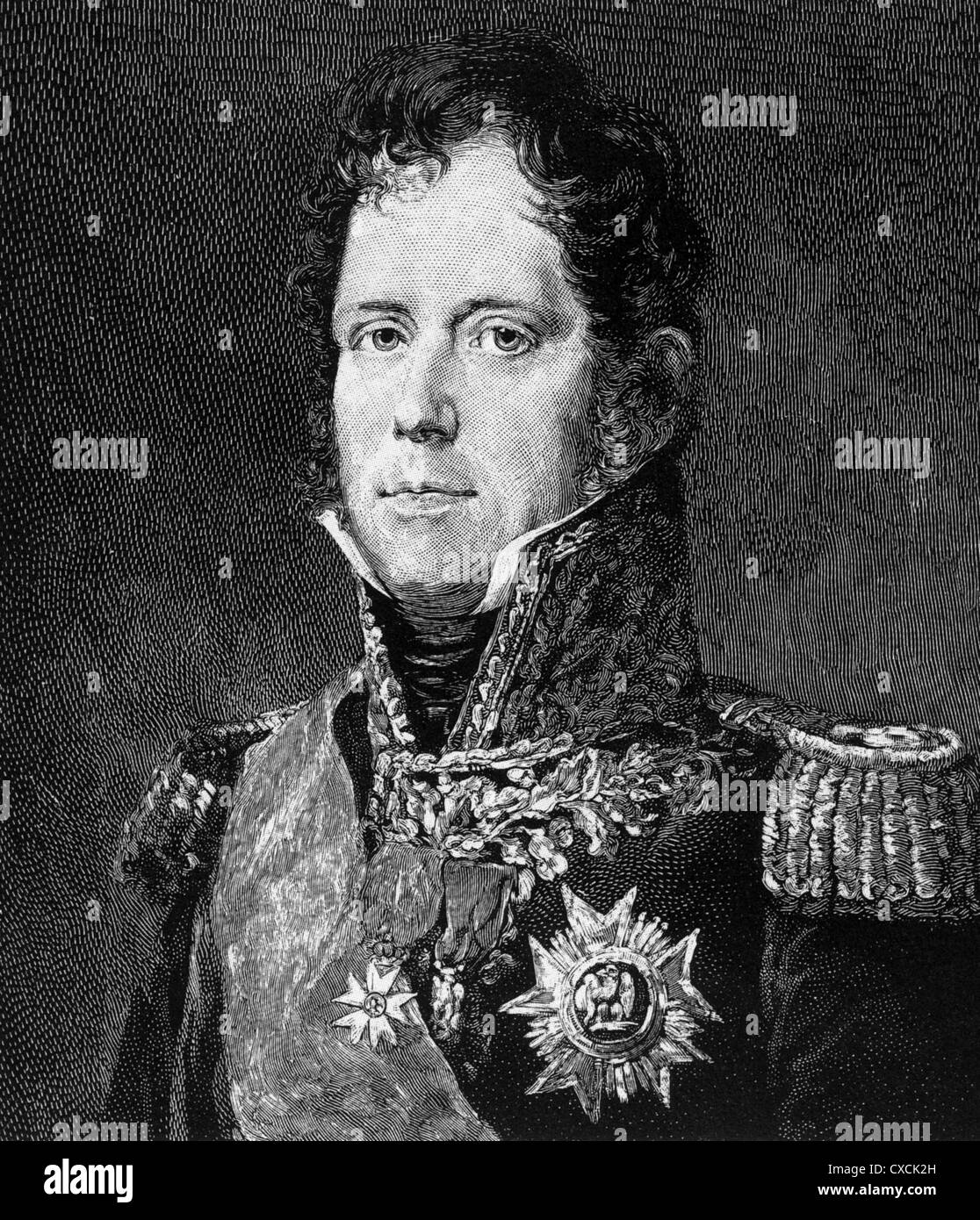 Il Maresciallo Ney, duca di Elchingen (1769-1815) sotto Napoleone Bonaparte Foto Stock