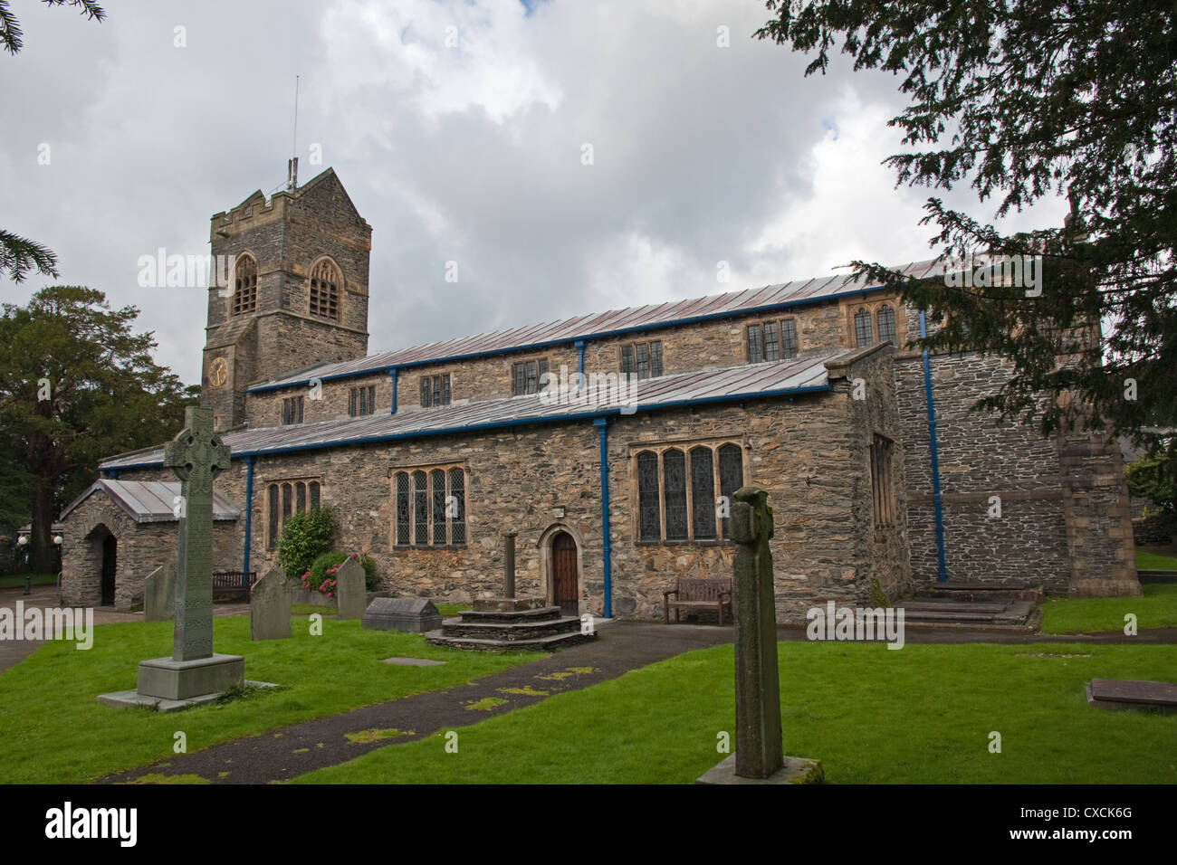 St Martin's chiesa parrocchiale di Bowness Foto Stock