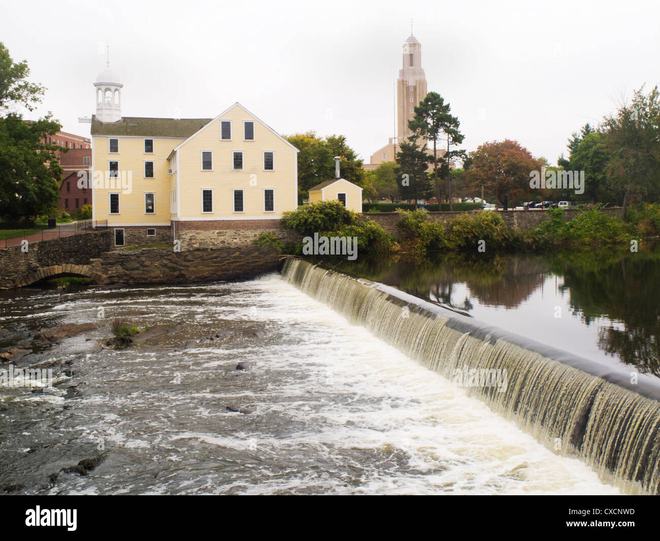 Slater Mill in Pawtucket Rhode Island Foto Stock
