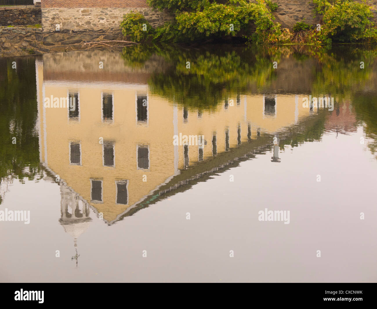 Slater Mill in Pawtucket Rhode Island Foto Stock