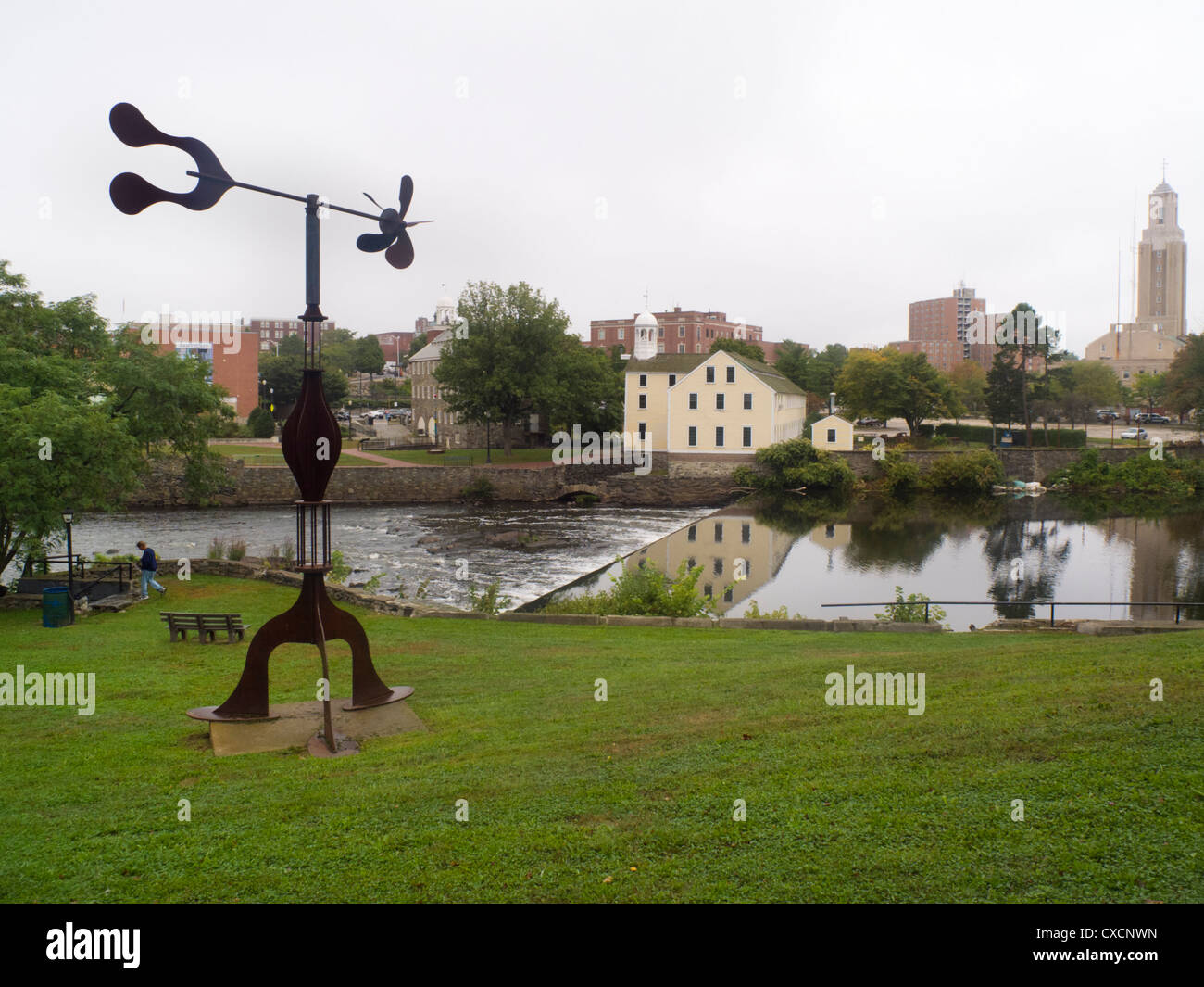 Slater Mill in Pawtucket Rhode Island Foto Stock