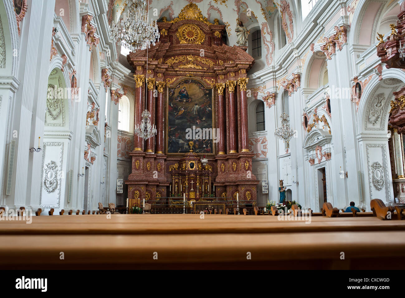 Jesuitenkirche, Lucerna Foto Stock