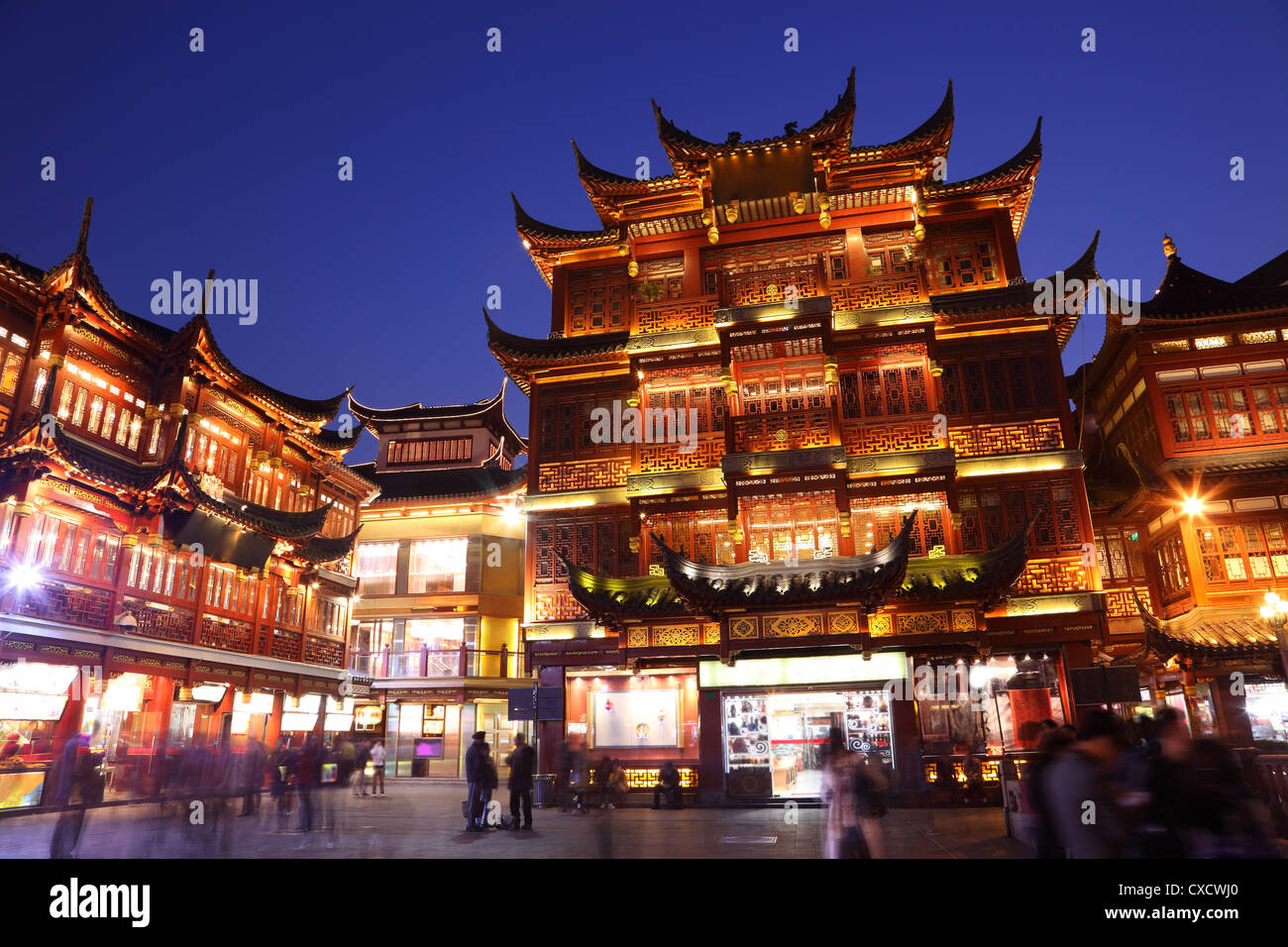 Area per lo shopping di Shanghai, Cina Foto Stock