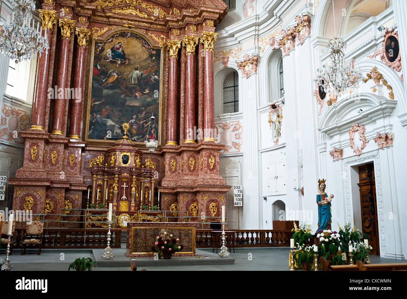 Jesuitenkirche, Lucerna Foto Stock