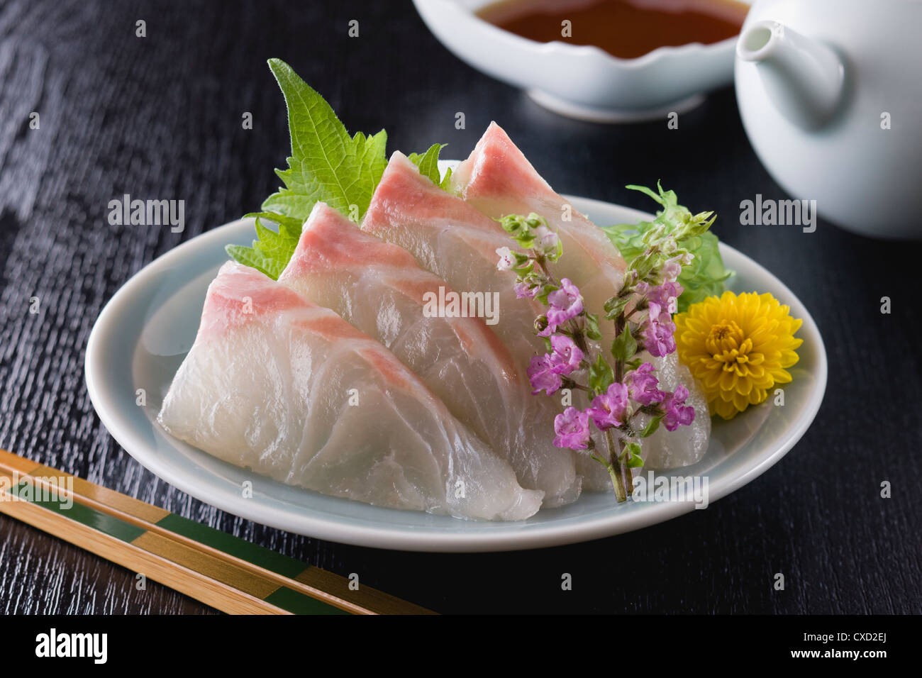 Orate di mare Sashimi Foto Stock