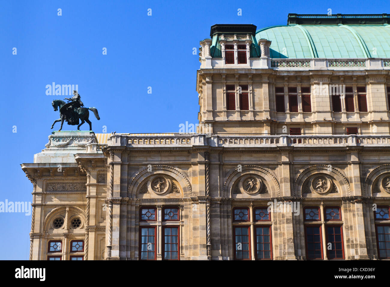 Vienna Opera House (Vista Laterale), Austria Foto Stock