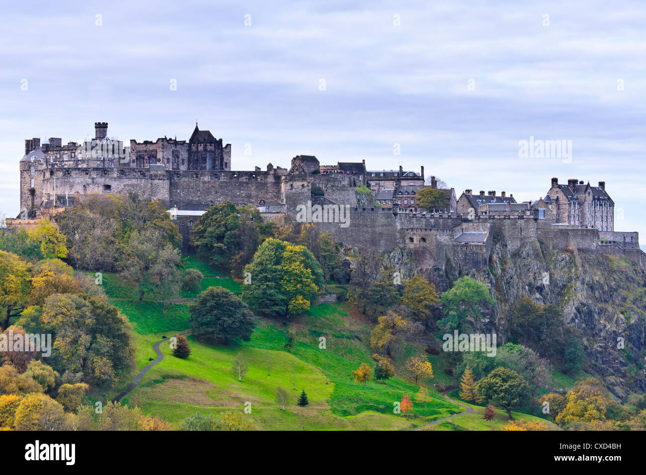 Il Castello di Edimburgo, Scozia, Regno Unito Foto Stock