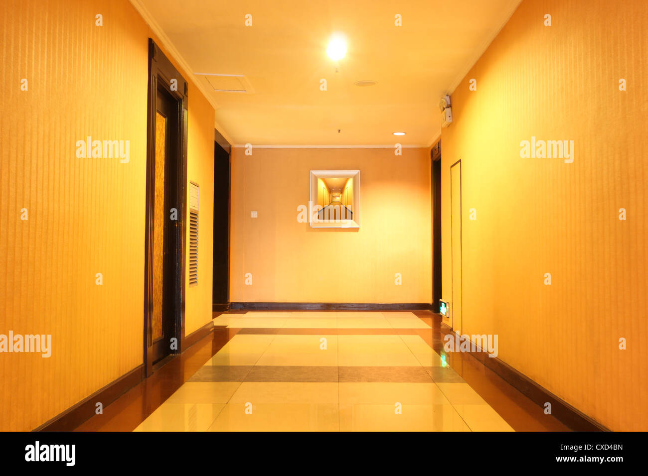 Corridoio in hotel Foto Stock