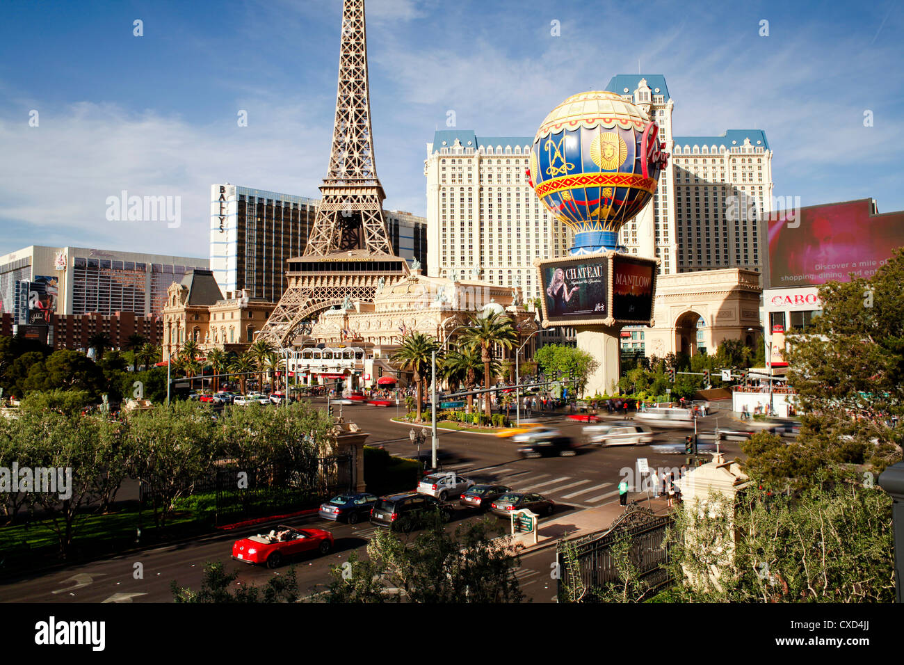 Casinò di Parigi sulla Strip di Las Vegas, Nevada, Stati Uniti d'America, America del Nord Foto Stock