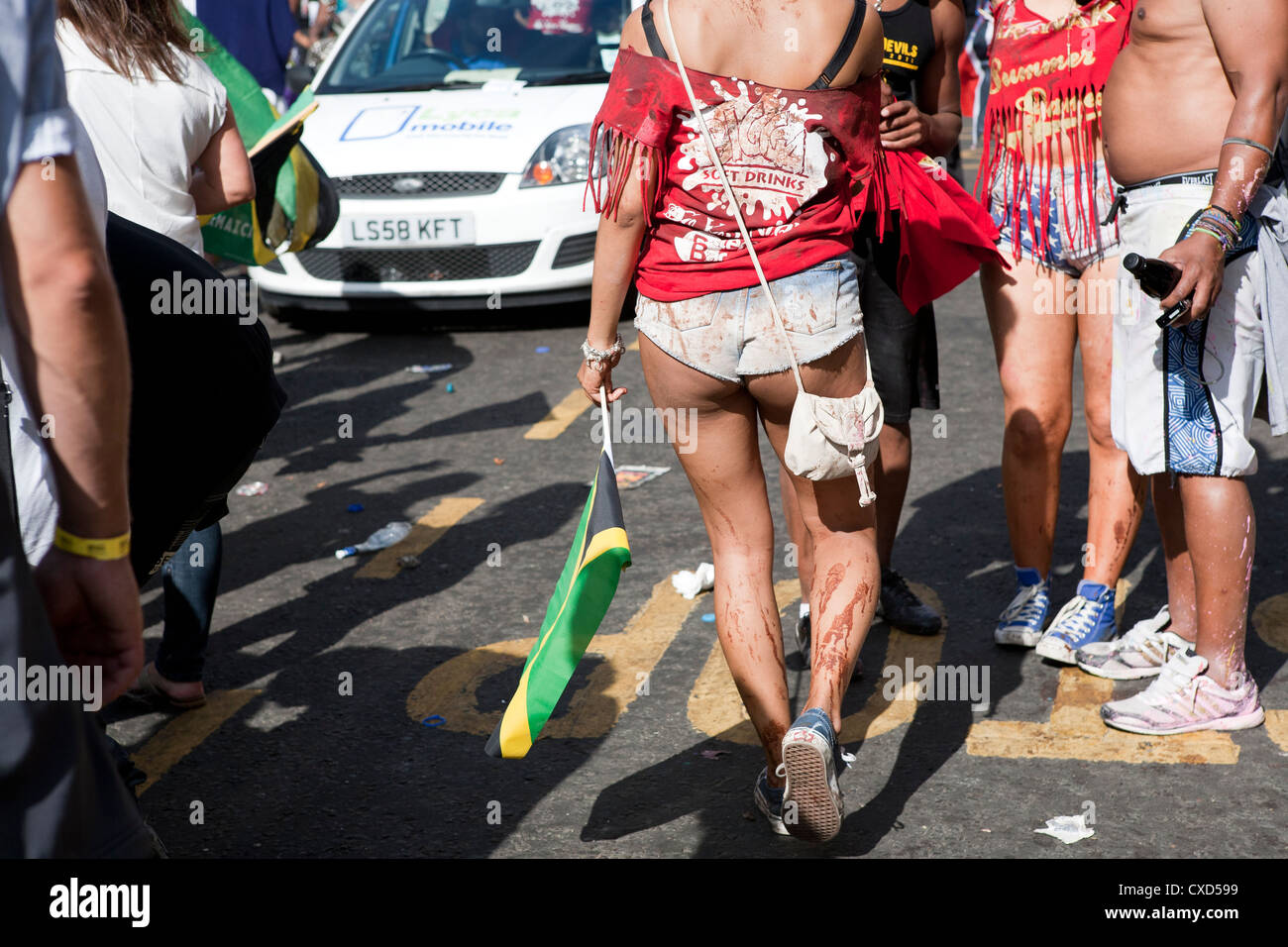 Londra, il carnevale di Notting Hill, 27/08/12 - Festival celebrazione carnevale di Notting Hill, Londra Foto Stock