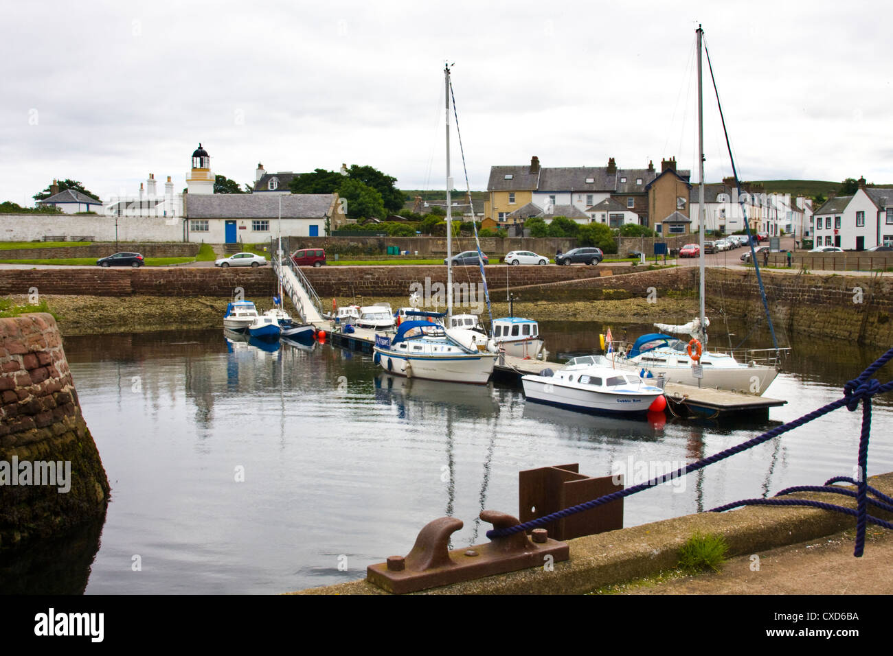 Porto di Cromarty, Admiralty Pier, Cromarty Firth, Moray Firth, Nigg, Foto Stock
