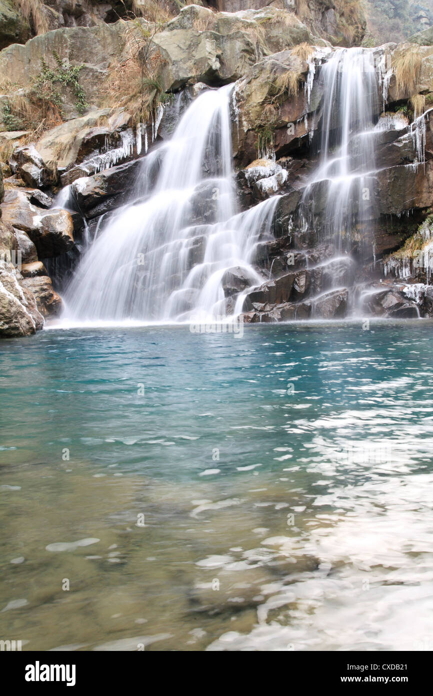 Cascata di inverno Foto Stock