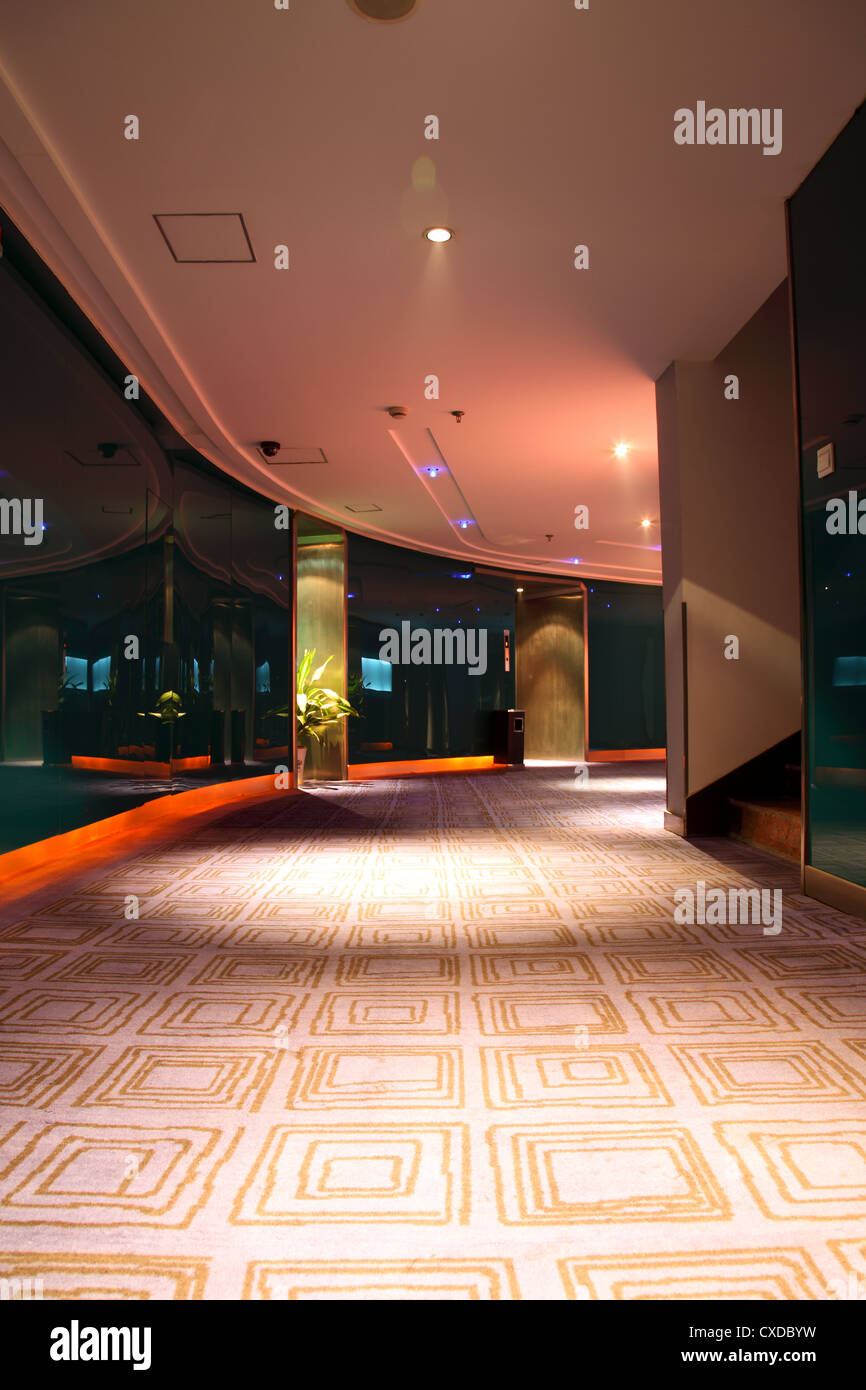 corridoio Hotel Foto Stock