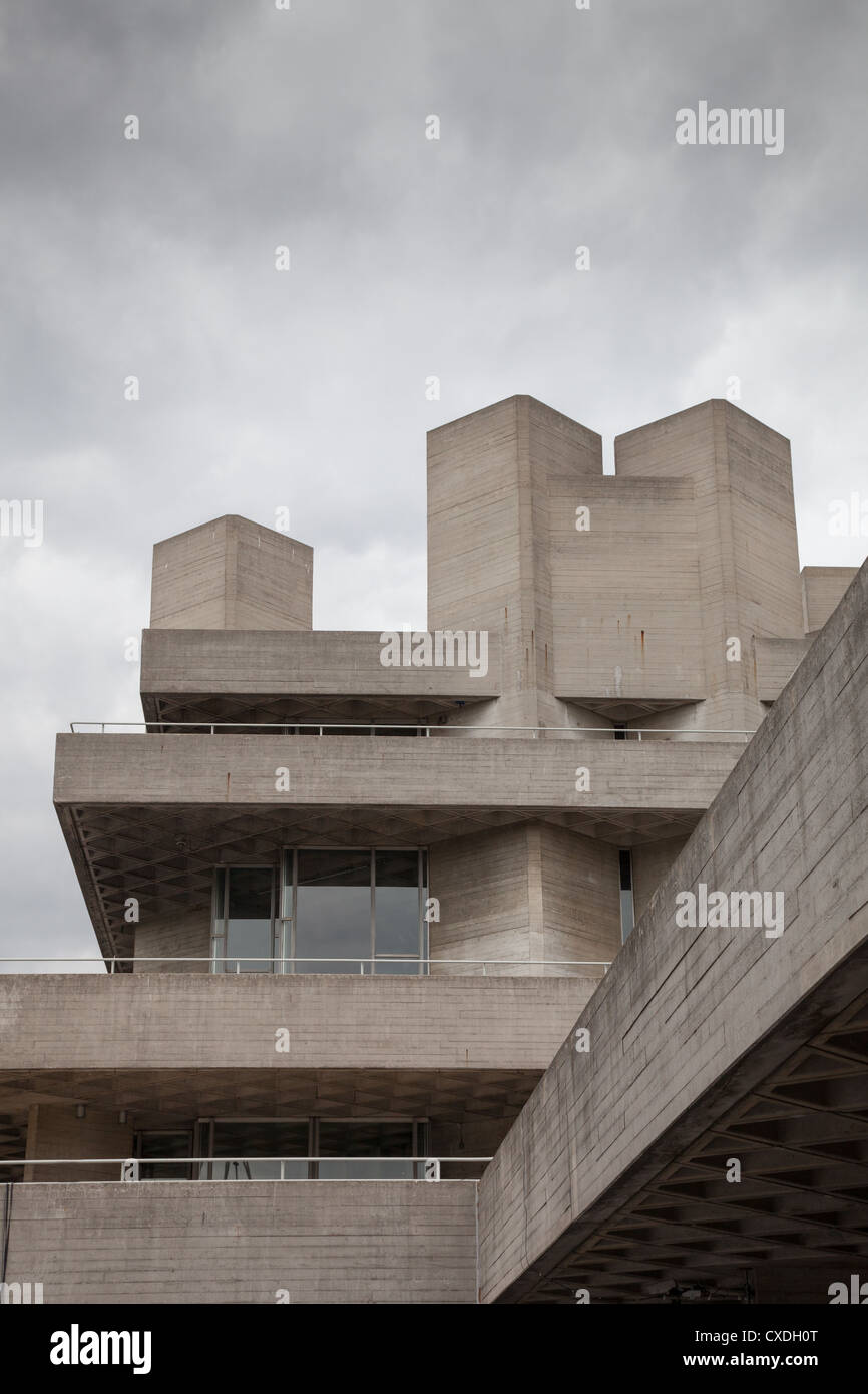 Il Royal National Theatre edificio sulla London South Bank Foto Stock