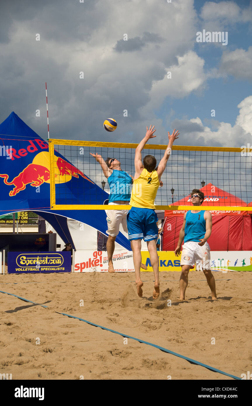 Skegness Beach volleyball tournament Foto Stock