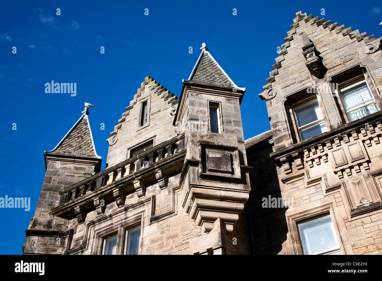 Edifici universitari lungo i punteggi, St Andrews Fife, Scozia Foto Stock