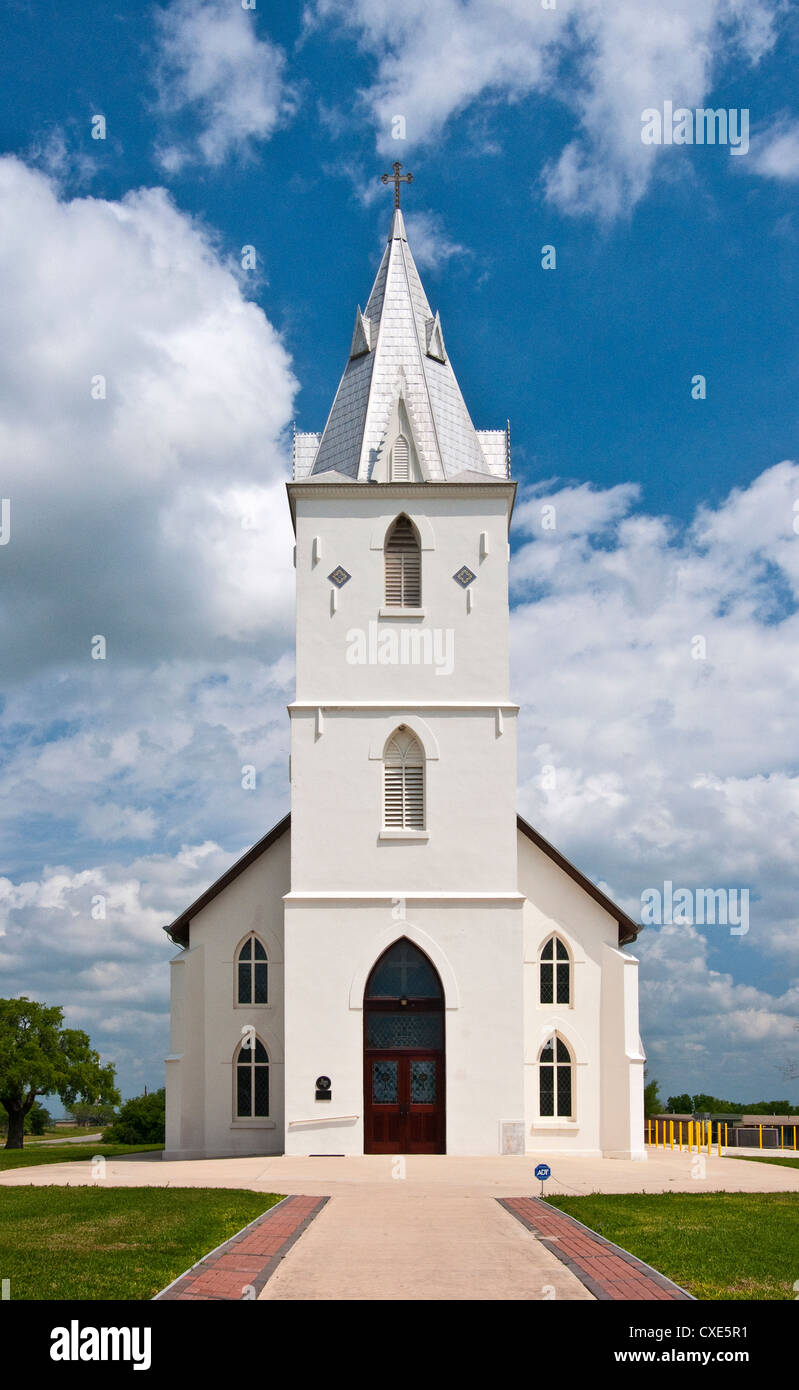 Immacolata concezione della Chiesa cattolica in Panna Maria, Texas, il più antico insediamento polacco negli Stati Uniti Foto Stock