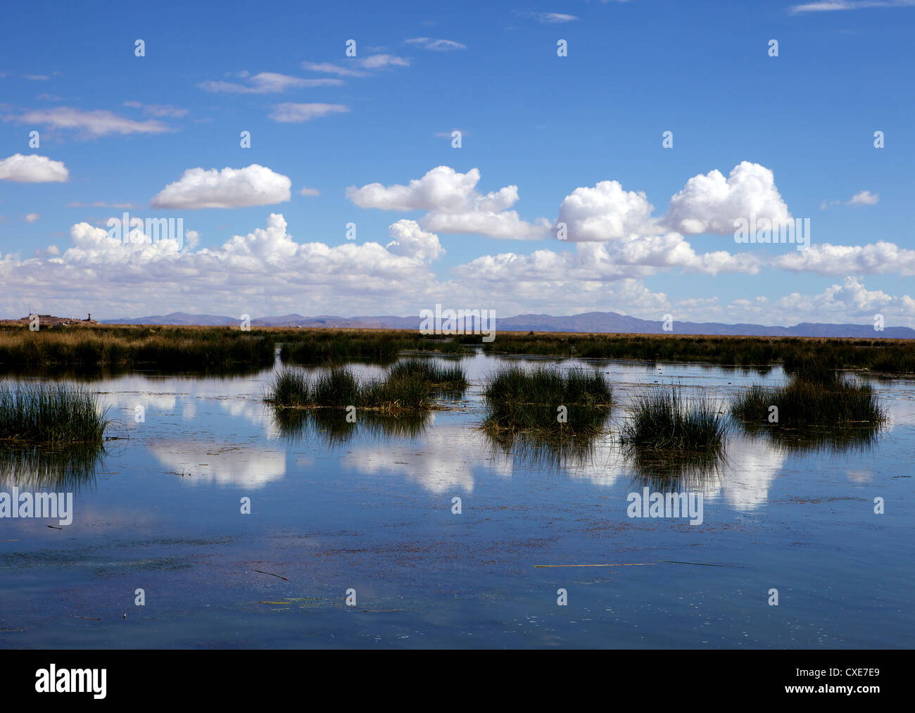 Il lago Titicaca, Perù, Perù, Sud America, Sud America, America Latina, America latina America del Sud Foto Stock