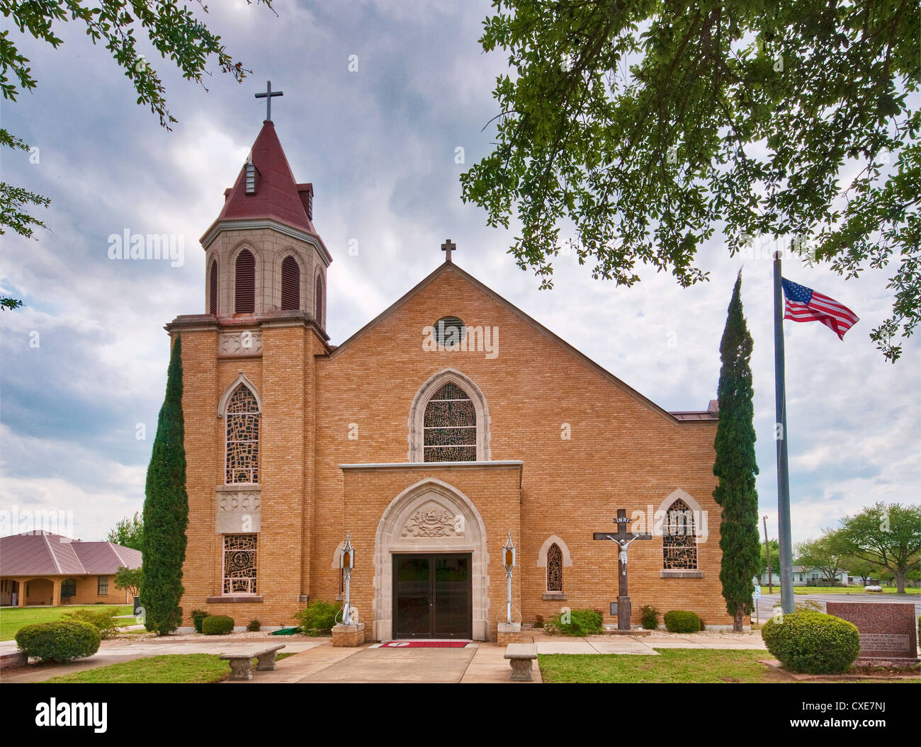 St Ann la Chiesa cattolica in Kosciusko (Kosciuszko), Texas, Stati Uniti d'America Foto Stock