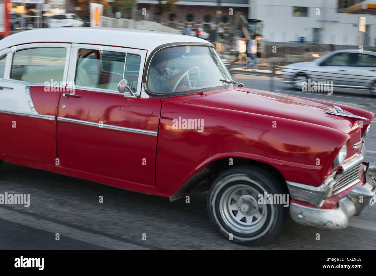 Vintage American Cars, ad Istanbul in Turchia Foto Stock