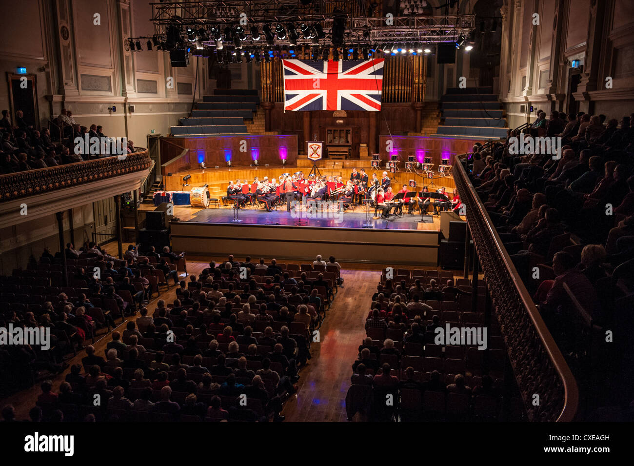 Anima di una nazione concerto, a Belfast, in zona Ulster Hall segna il centenario dell Ulster alleanza. Foto Stock